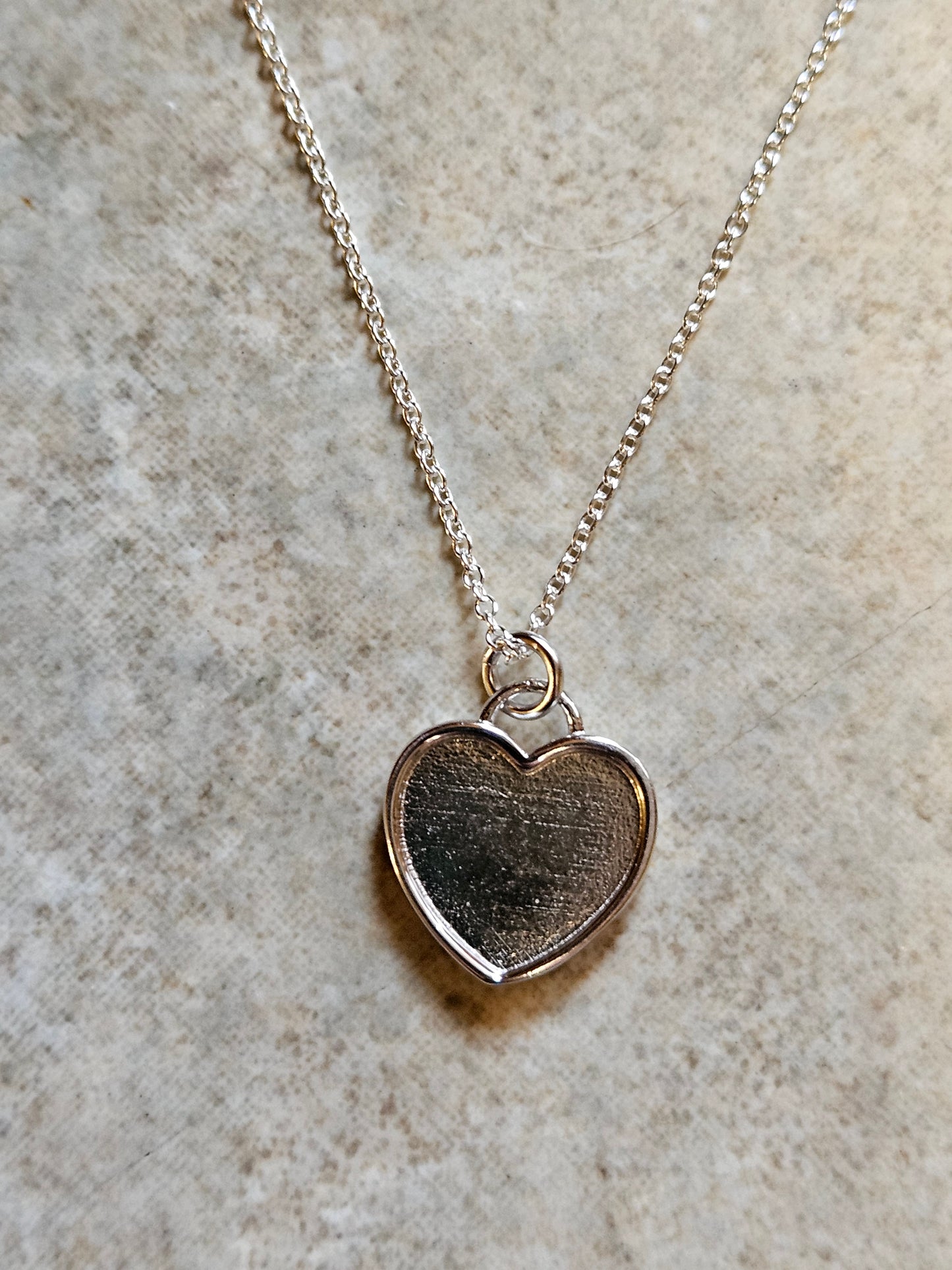 Jade | Heart Bezel Pendant Necklace