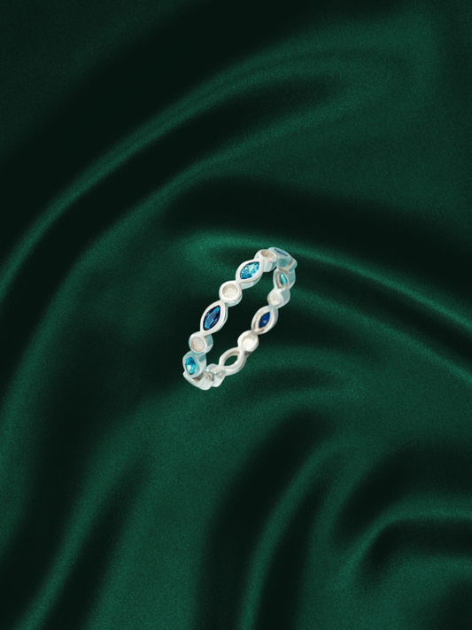 Thistle | Circle Marquise Birthstone Ring