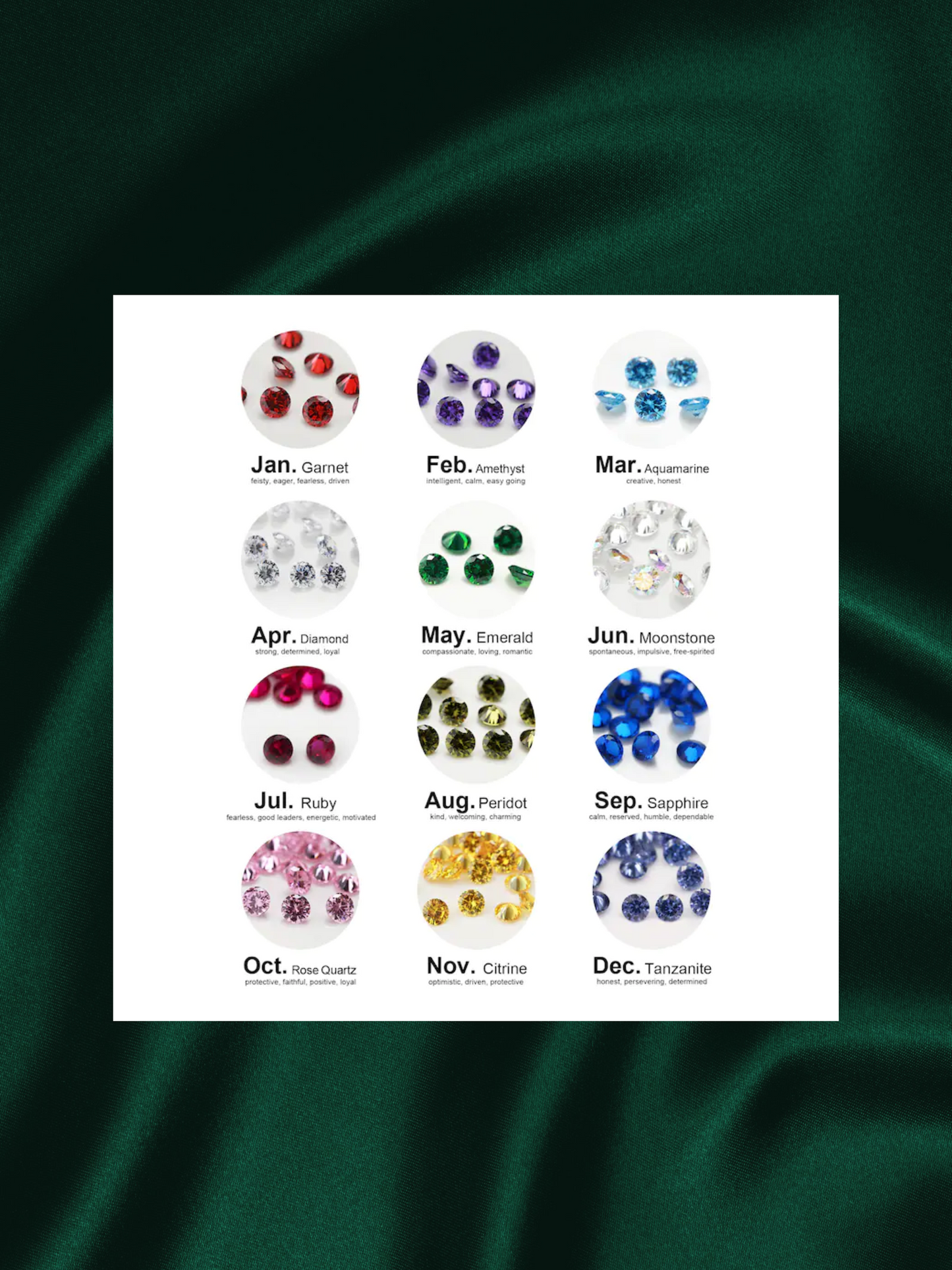 Hazel | Birthstone Band Pendant Necklace